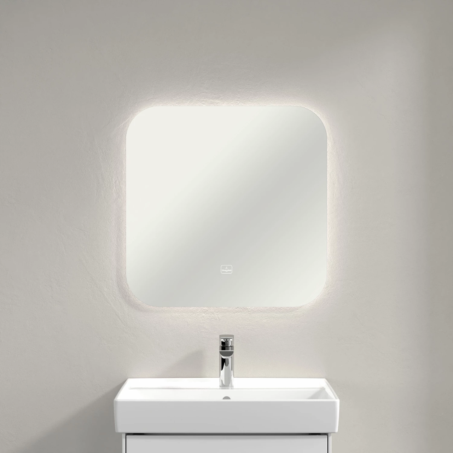 Villeroy & Boch More To See Lite LED Bathroom Mirror 800mm Diameter 7 Villeroy & Boch More To See Lite LED Bathroom Mirror 800mm Diameter - Image 5