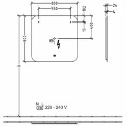 Villeroy & Boch More To See Lite LED Bathroom Mirror 800mm Diameter 9 Villeroy & Boch More To See Lite LED Bathroom Mirror 800mm Diameter -HEATANDPLUMB Sales villeroy boch more to see lite bathroom mirror vba4628000