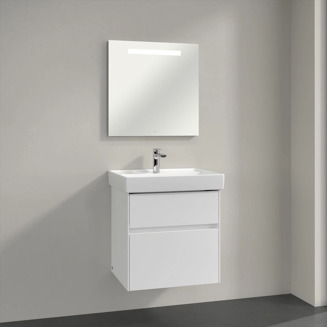 Villeroy & Boch More To See One LED Bathroom Mirror 600mm H X 600mm W 3 Villeroy & Boch More To See One LED Bathroom Mirror 600mm H X 600mm W