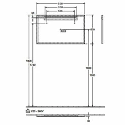 Villeroy & Boch More To See One LED Bathroom Mirror 600mm H X 600mm W 10 Villeroy & Boch More To See One LED Bathroom Mirror 600mm H X 600mm W -HEATANDPLUMB Sales villeroy boch more to see one bathroom mirror a430a600