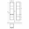 Villeroy & Boch Subway 2.0 Left Handed Wall Hung 2-Door Tall Unit 350mm Wide - Glossy Grey 1 Villeroy & Boch Subway 2.0 Left Handed Wall Hung 2-Door Tall Unit 350mm Wide - Glossy Grey -HEATANDPLUMB Sales villeroy boch subway 2 0 bathroom furniture vba70910dh 1