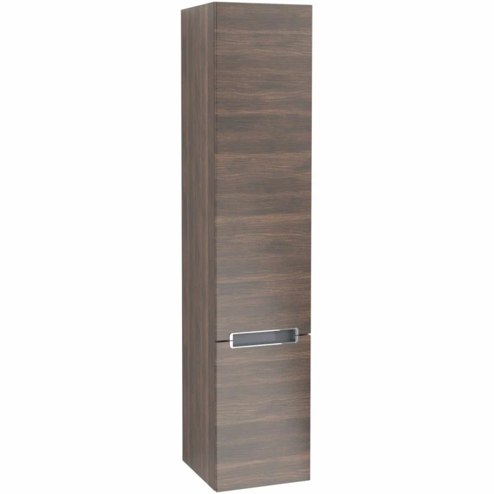 Villeroy & Boch Subway 2.0 Left Handed Wall Hung 2-Door Tall Unit 350mm Wide - Arizona Oak 3 Villeroy & Boch Subway 2.0 Left Handed Wall Hung 2-Door Tall Unit 350mm Wide - Arizona Oak