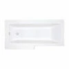 Vitra Neon L-Shaped Shower Bath Left Handed 1700mm X 750mm/850mm 0 Tap Hole 2 Vitra Neon L-Shaped Shower Bath Left Handed 1700mm X 750mm/850mm 0 Tap Hole -HEATANDPLUMB Sales vitra neon bath 55390001000 2